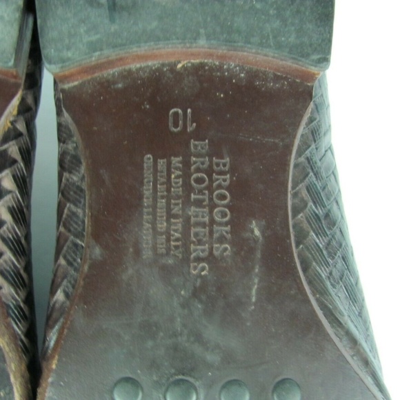 BROOKS BROTHERS Genuine Leather Loafers Shoes 10